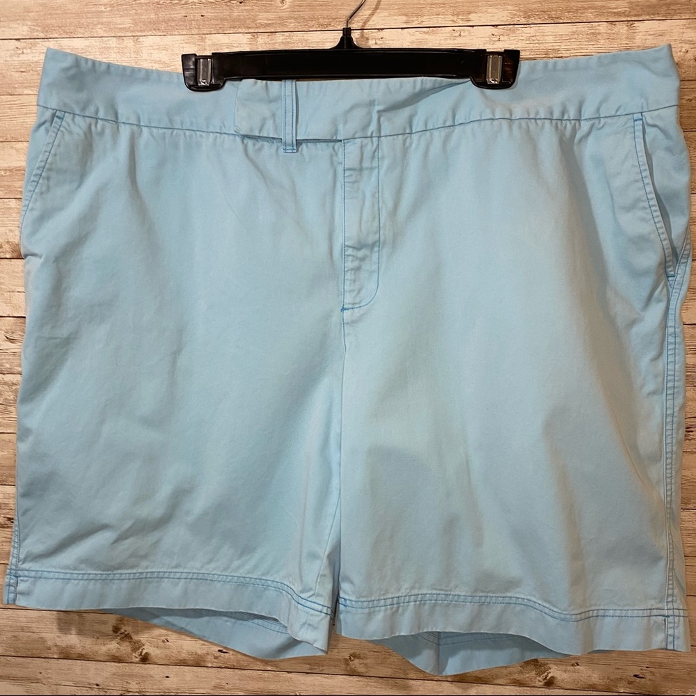 Eddie Bauer, “Vashon Fit”, Lt. Blue, Shorts Sz 24W